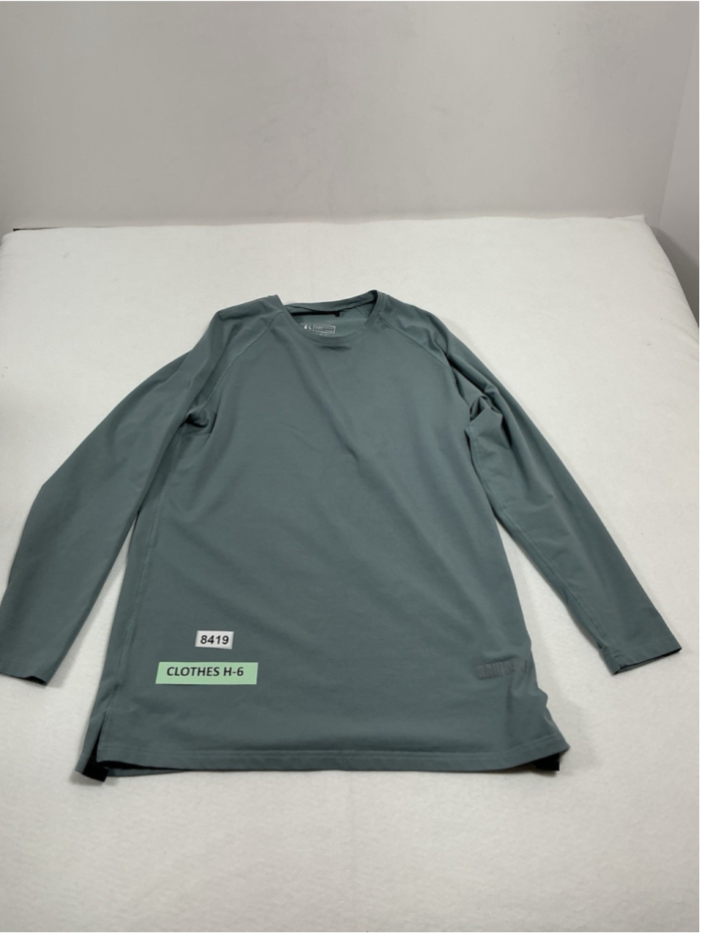 Mens Excellent Condition Rawgear Pullover Active Long Sleeve Shirt Large Blue